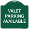 Signmission Valet Parking Available Heavy-Gauge Aluminum Architectural Sign, 18" x 18", GW-1818-9745 A-DES-GW-1818-9745 - alternate 1